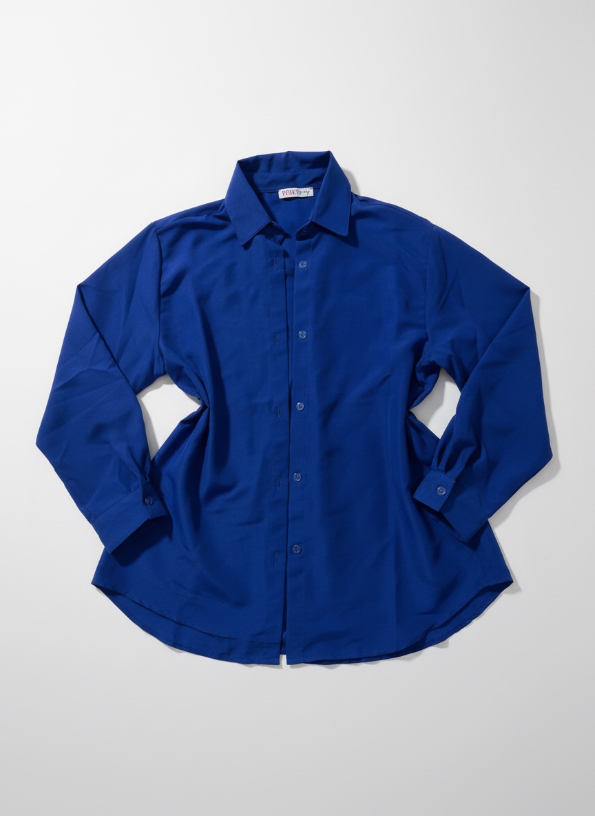 Chemise bleu roi 