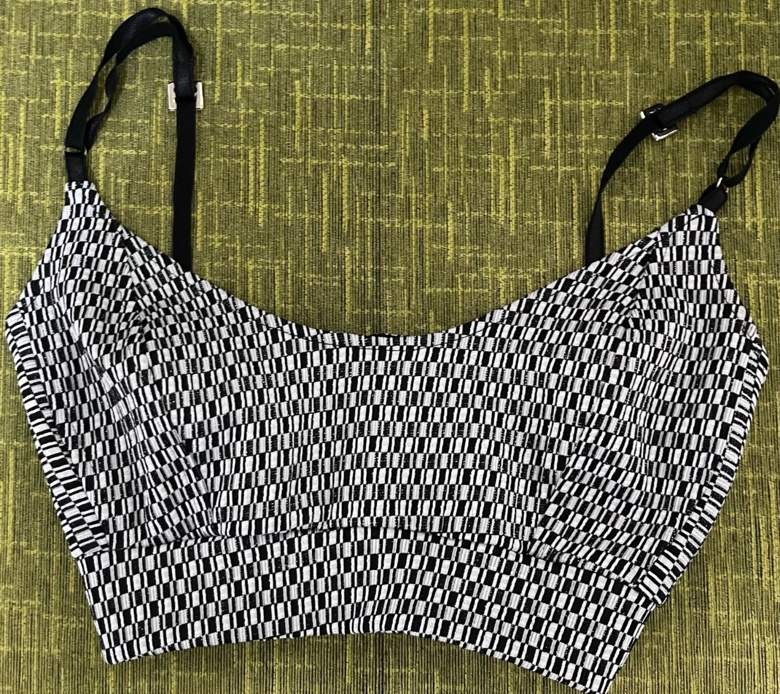 Crop top noir et blanc