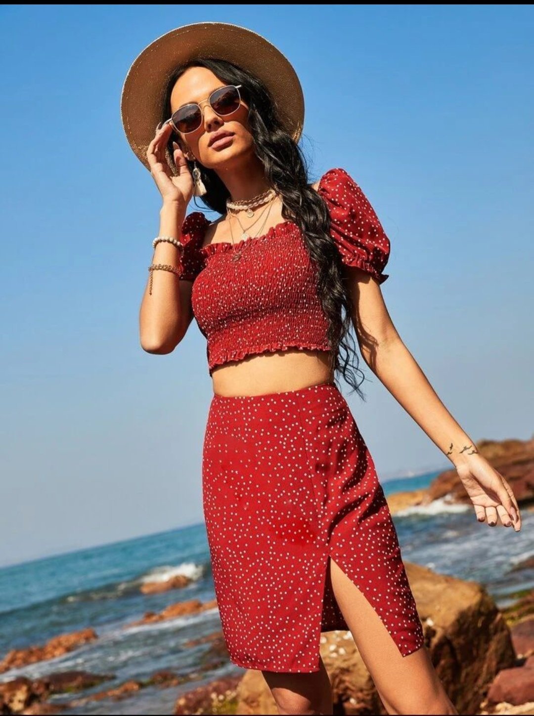 Tenue polka-dot