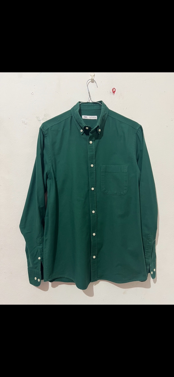 Chemise Vert ZARA Taille S 