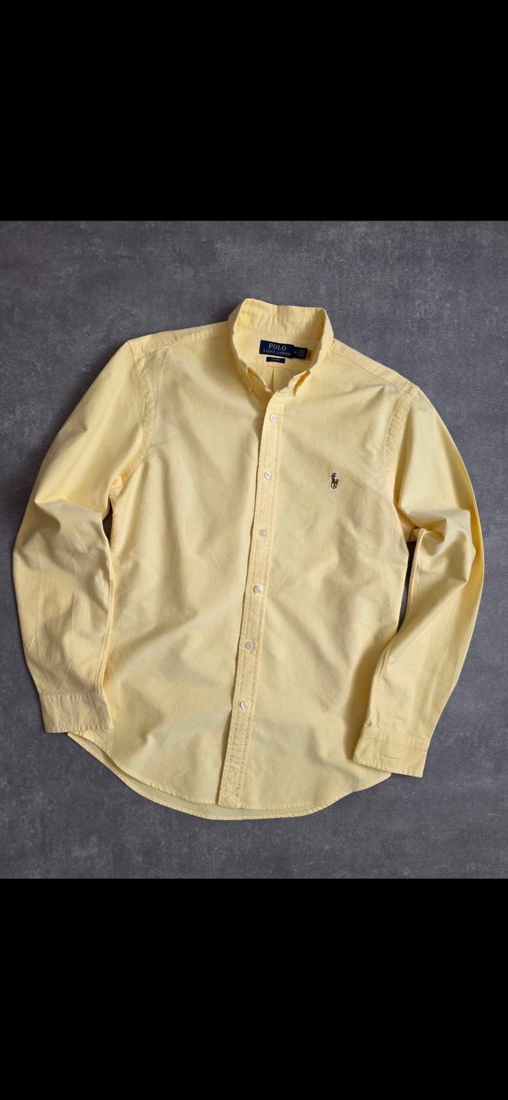 Chemise Jaune RALPH LAUREN Taille M Slim Fit 