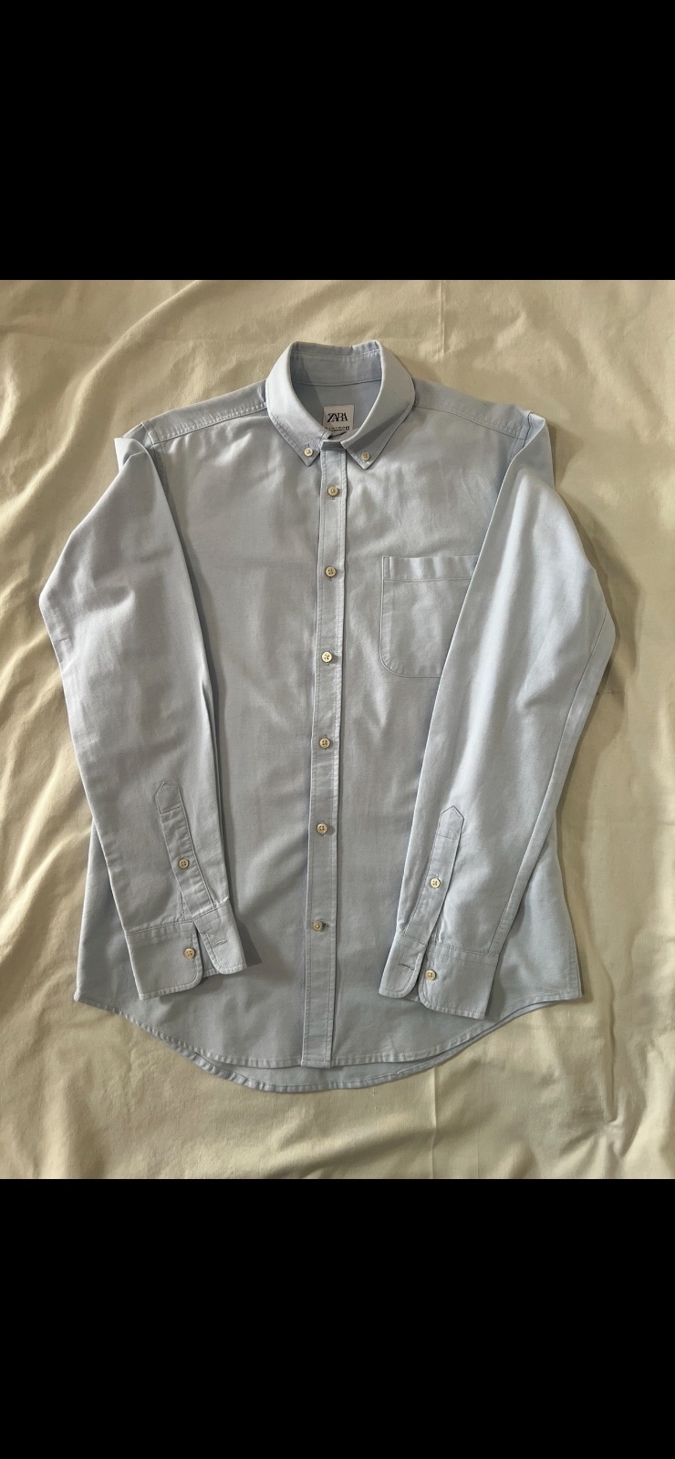 Chemise Bleu Ciel ZARA Taille S 