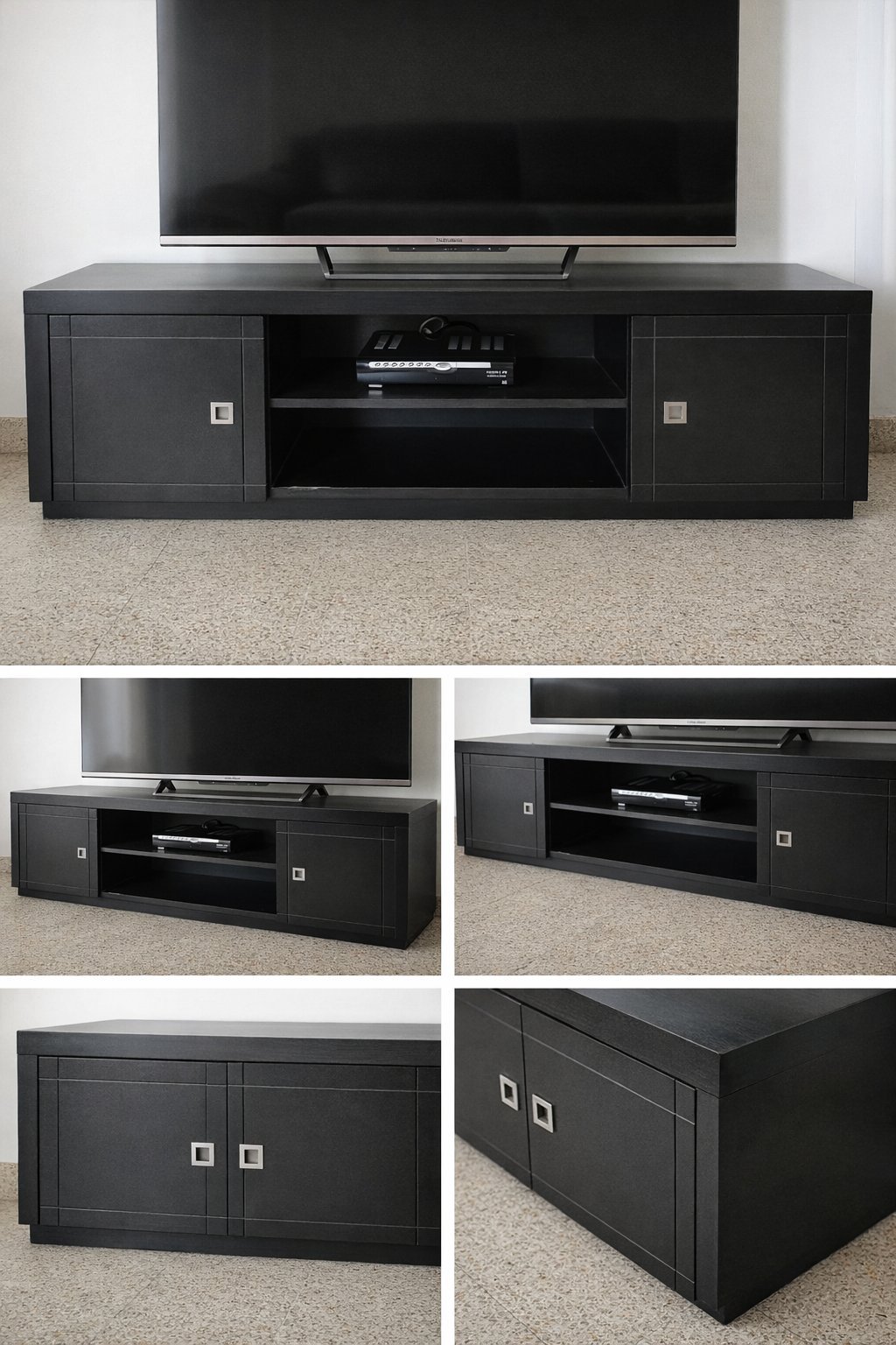 Table TV moderne noire