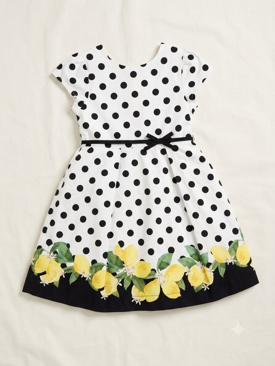 Robe à Pois et Citrons