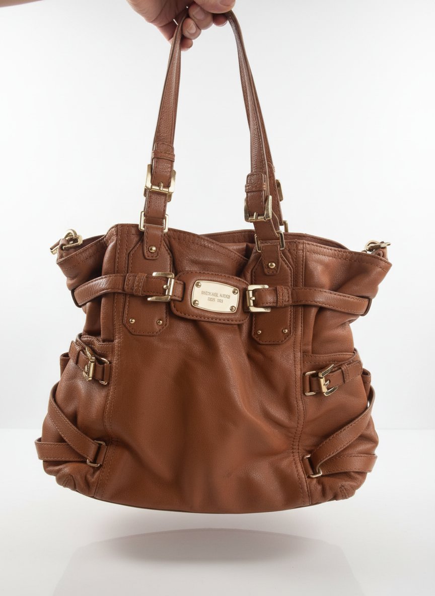Sac michael kors vintage Gansevoort en cuir .