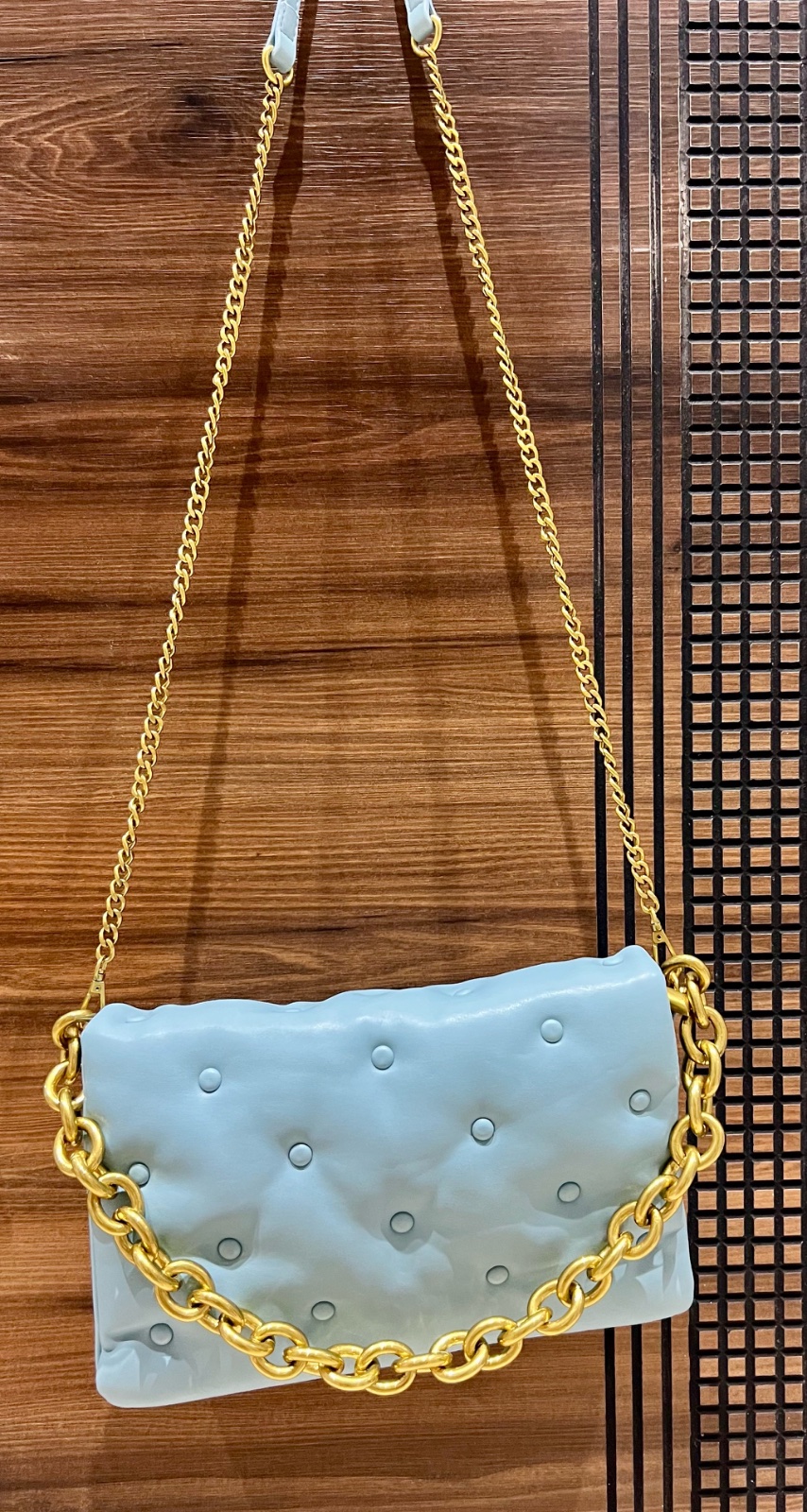 Sac à bandoulière bleu ciel poussière