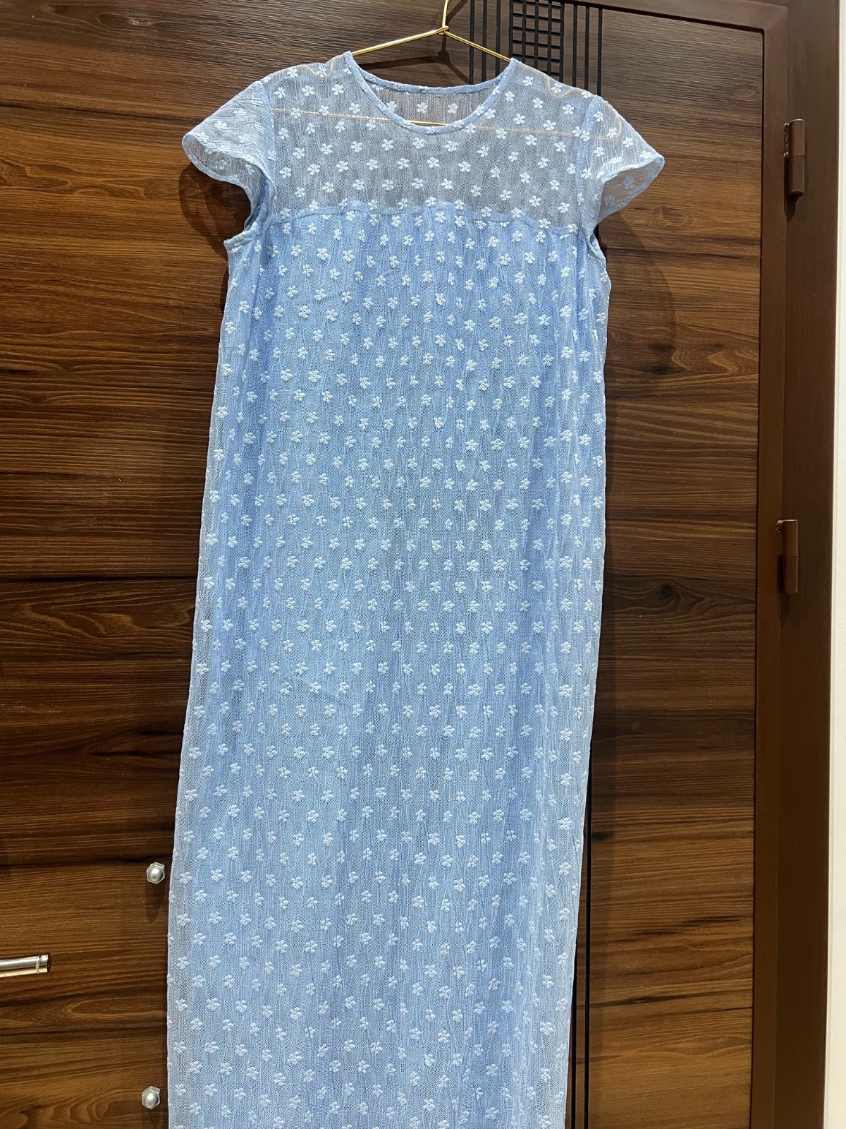 Robe longue bleu ciel t38
