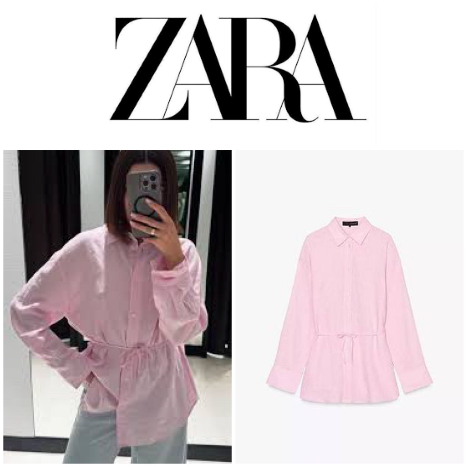 Chemise Zara lin 