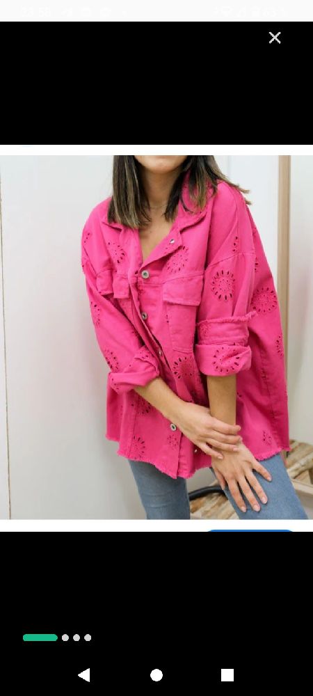 Veste jean jamais porté importé oversize 