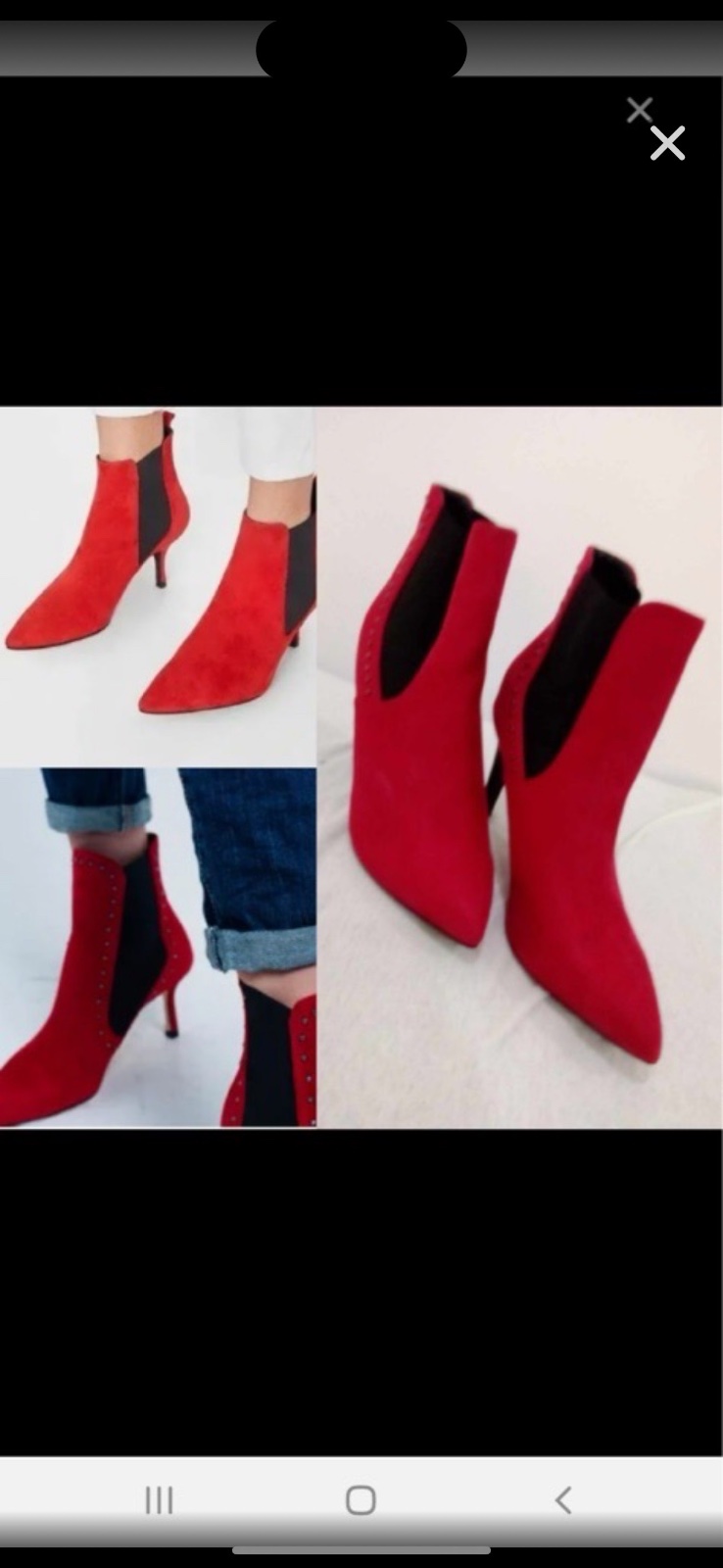 Bouttine rouge dan ttneuf