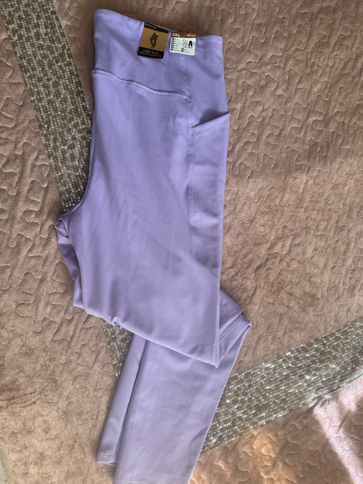 Pant de sport importe mauve lila
