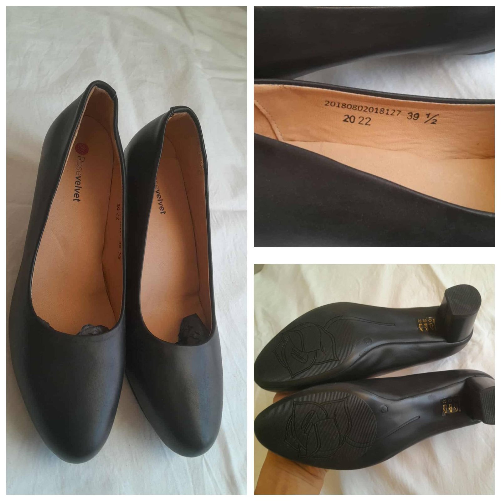 Escarpin cuir importé 
