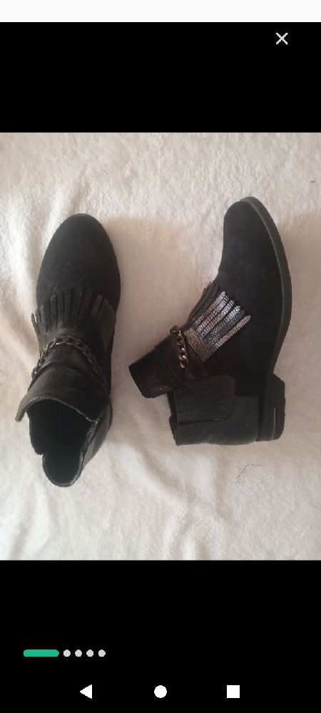 Bottines neuf dan et cuir