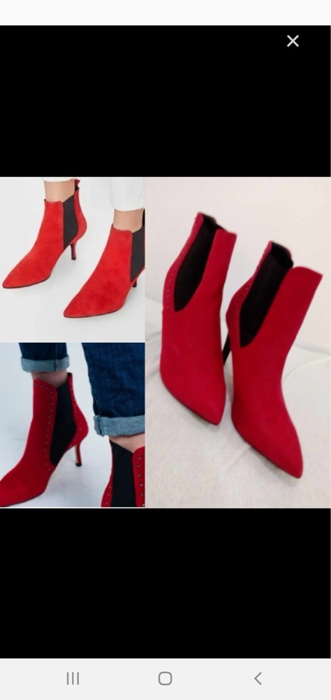 Bouttines rouge 