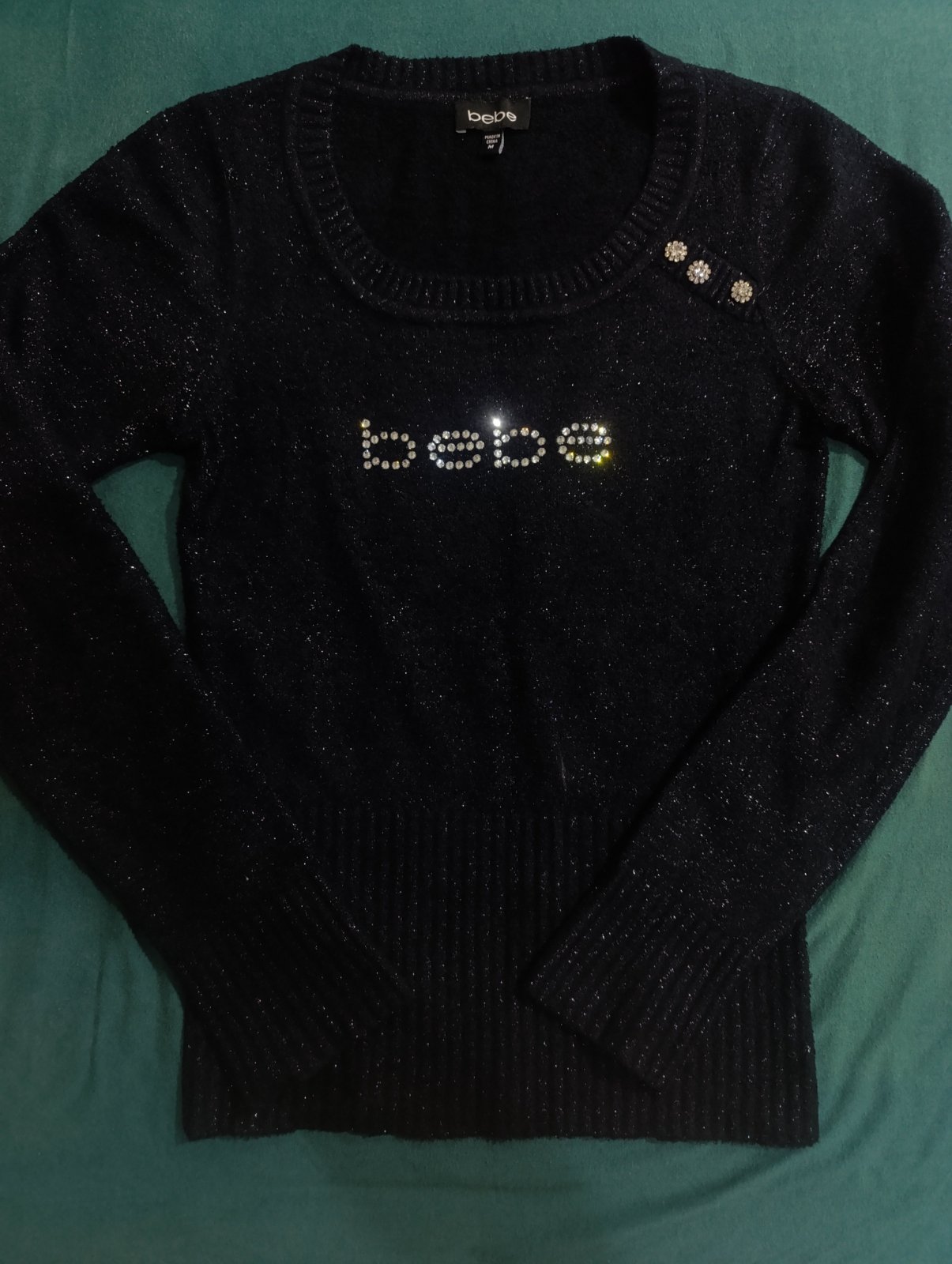 Pull noir brillant 