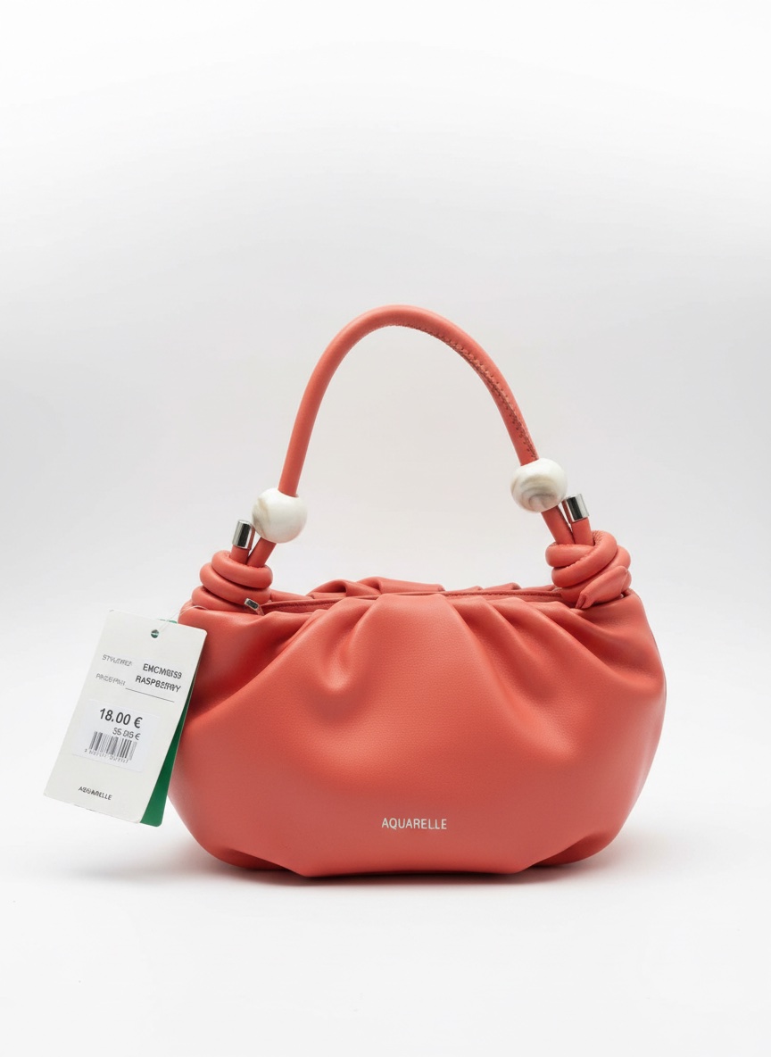 Sac aquarelle orange avec ticke