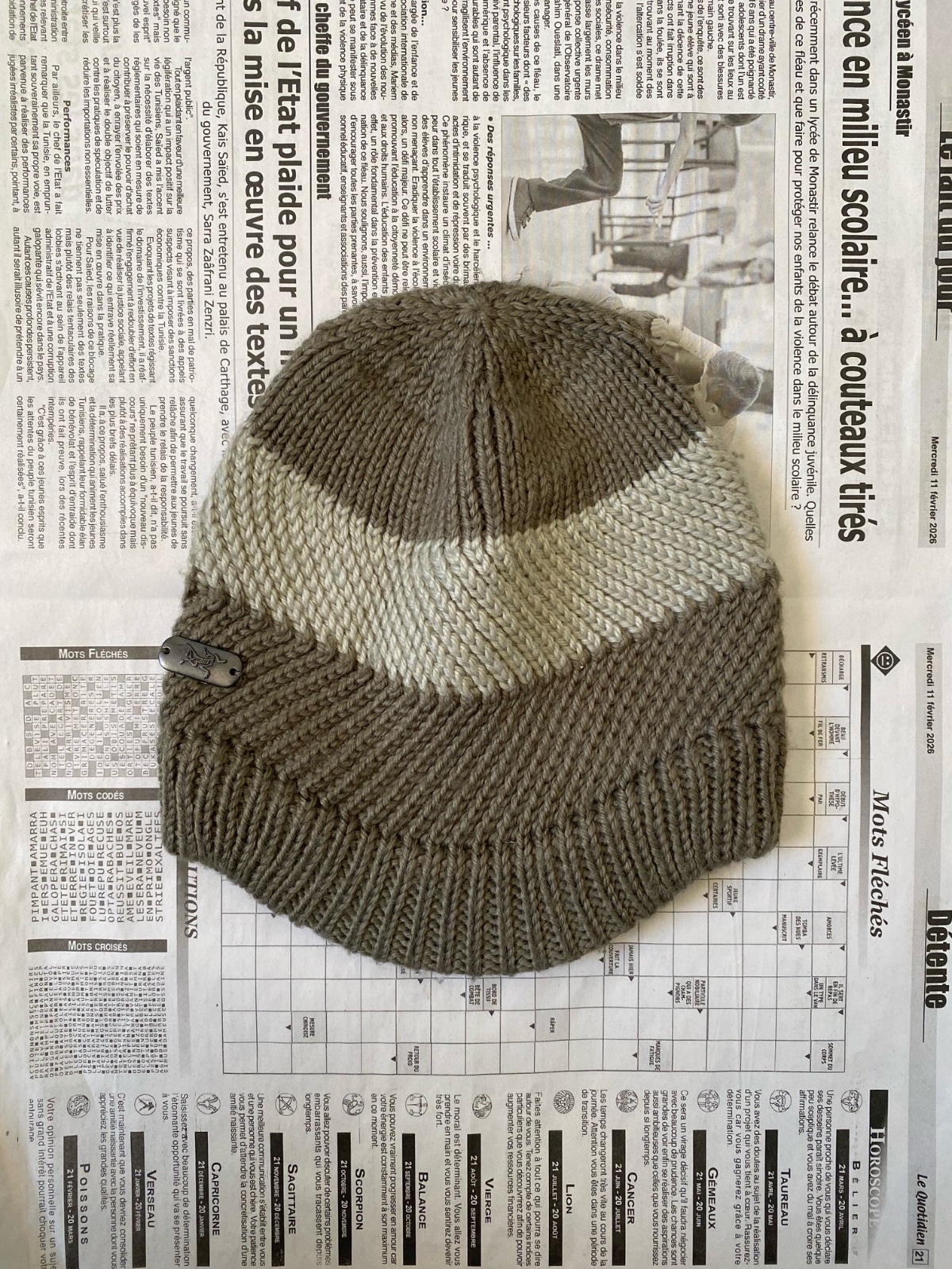Bonnet Arc'teryx (Beige/Gris)
