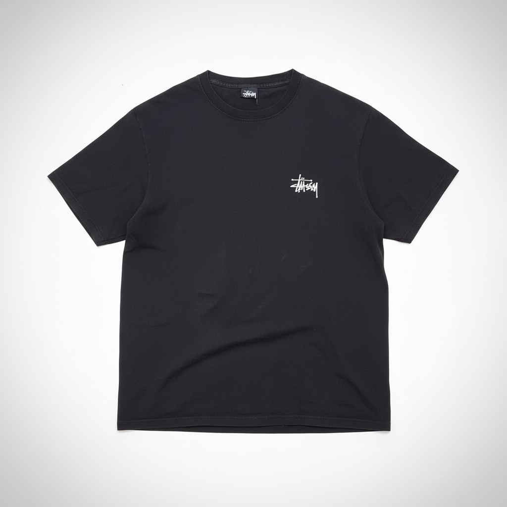 T-shirt Stüssy Noir Basic Logo