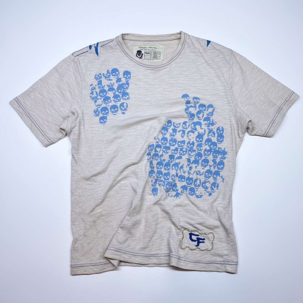 T-shirt Graphique Crème — Toxic Fish UK (The Occultes Range)