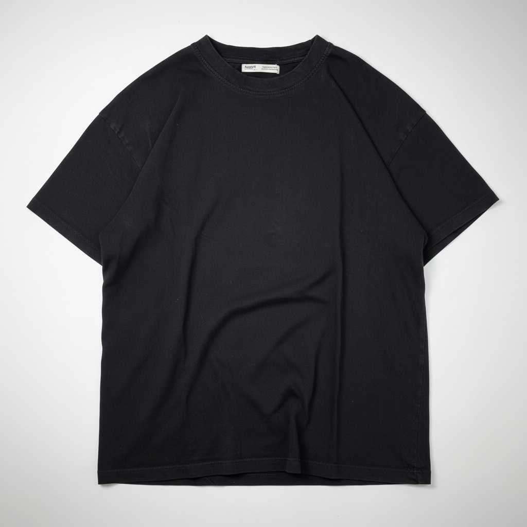T-shirt Noir Basique — Pull & Bear