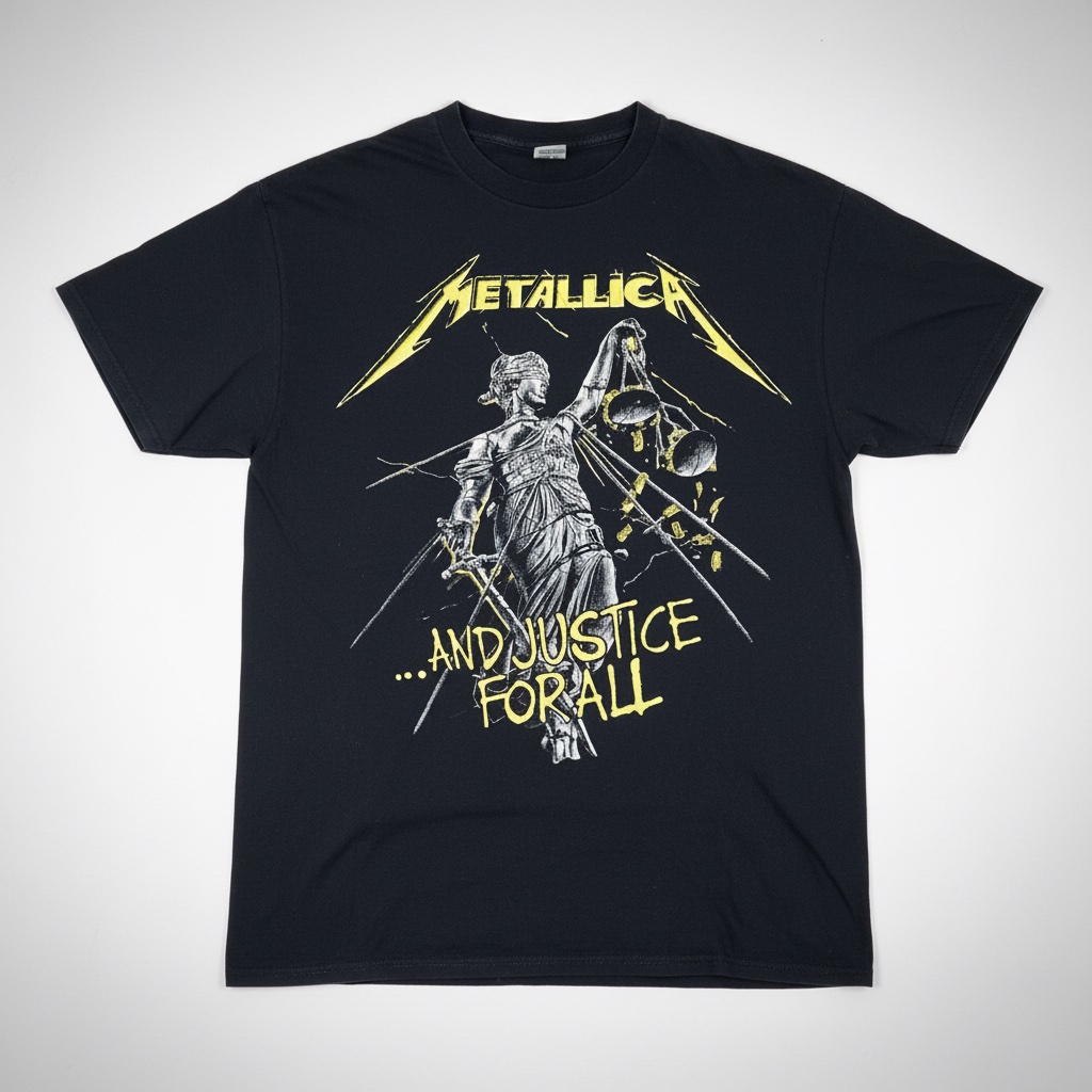 🎸 T-shirt Graphique Metallica - ...And Justice For All