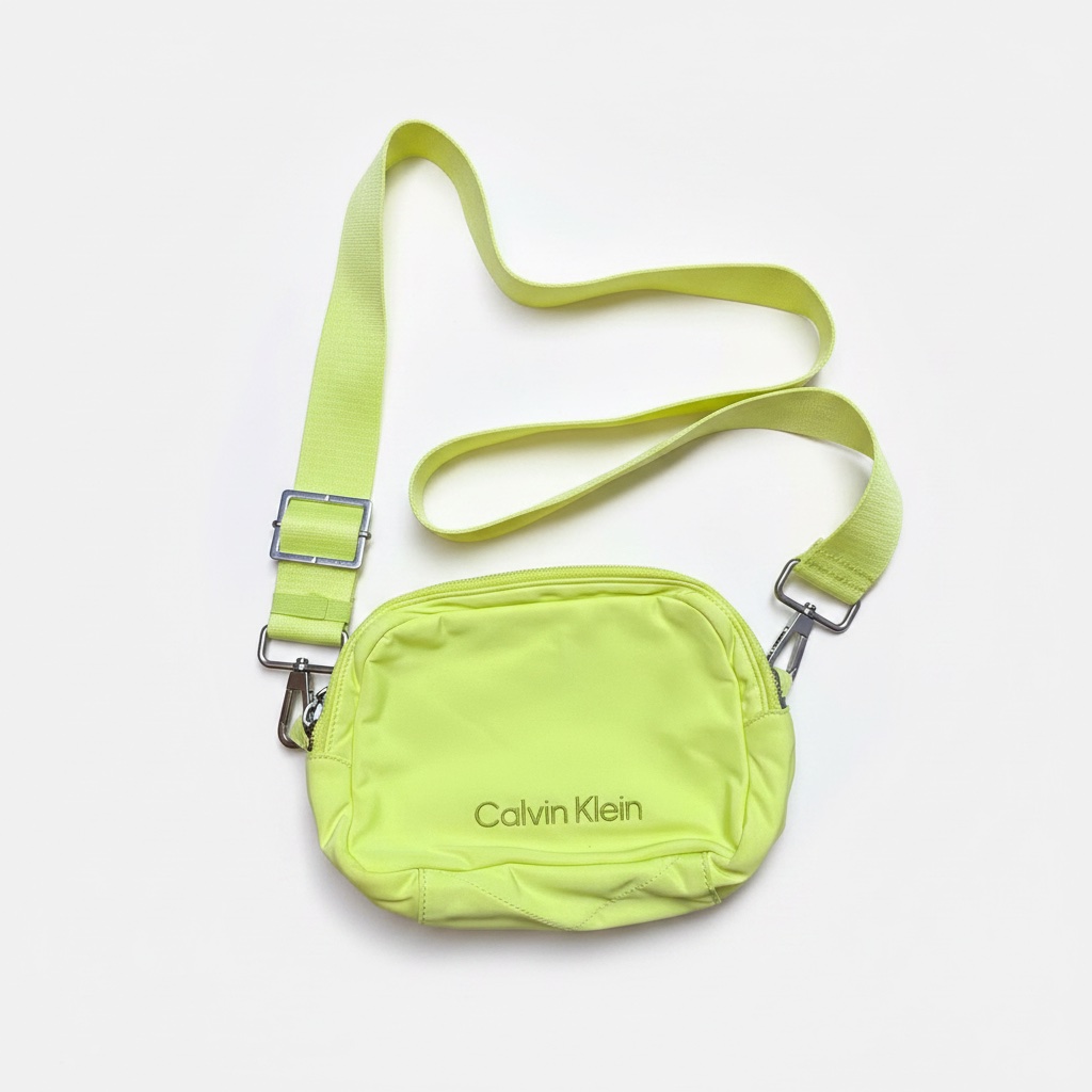 Sac Sacoche Crossbody Calvin Klein (Jaune Fluo)