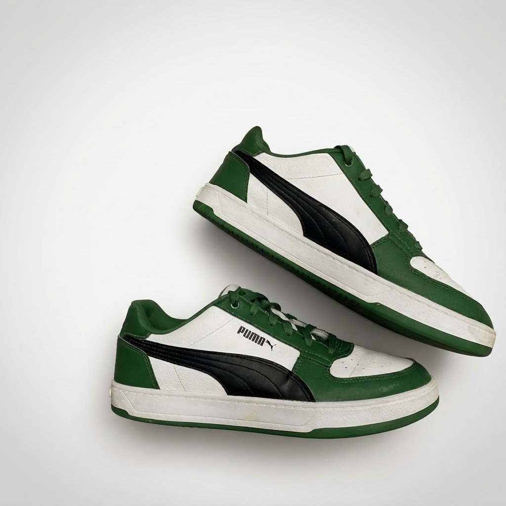 💚🤍 Baskets Puma Rebound LayUp Low Vert/Blanc (Pointure 42)