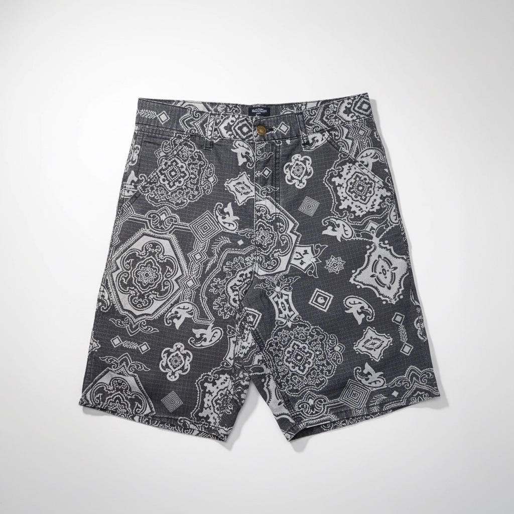 Short Carhartt WIP Single Knee Bandana Print