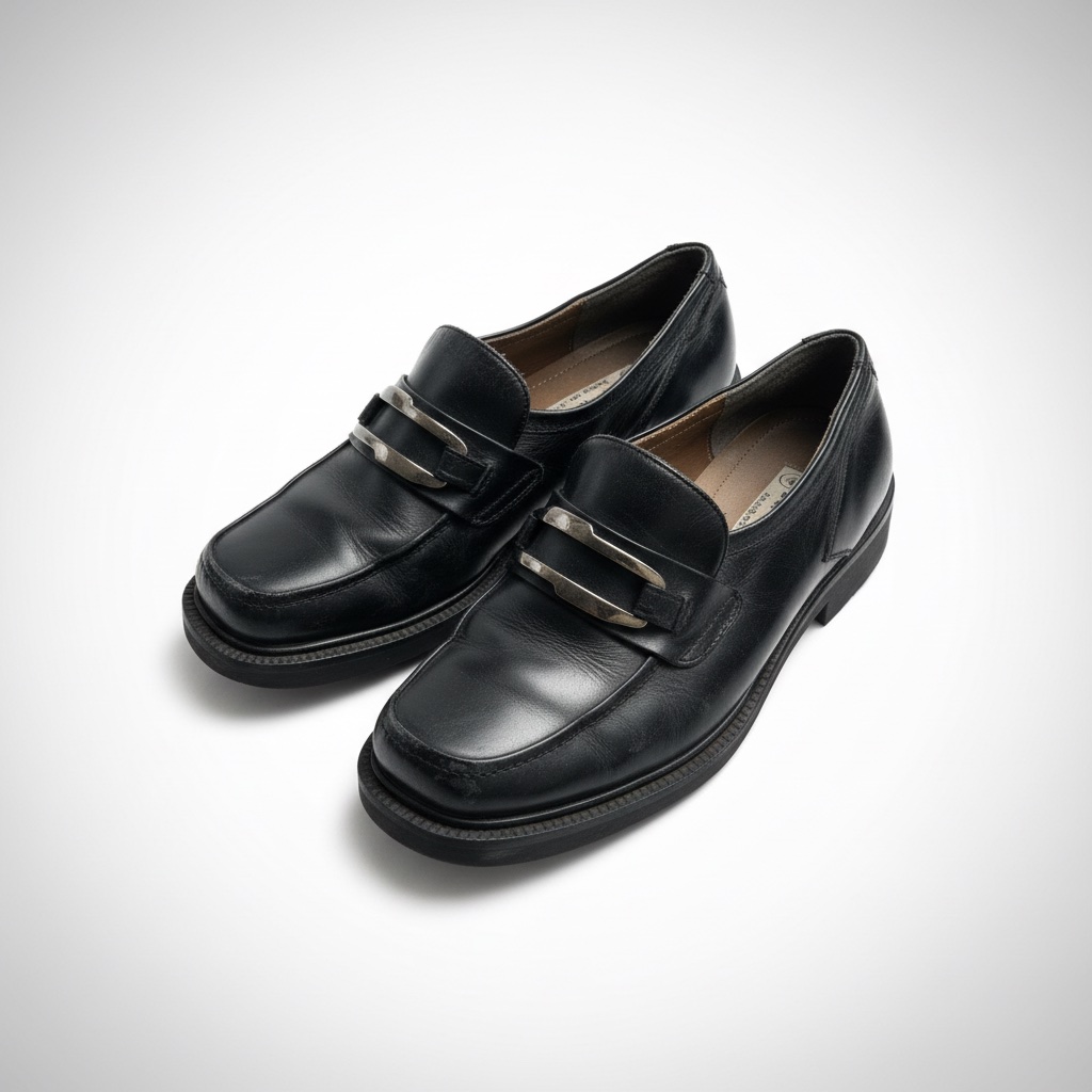 Mocassins en cuir noir Expressions - Style Italien - T41