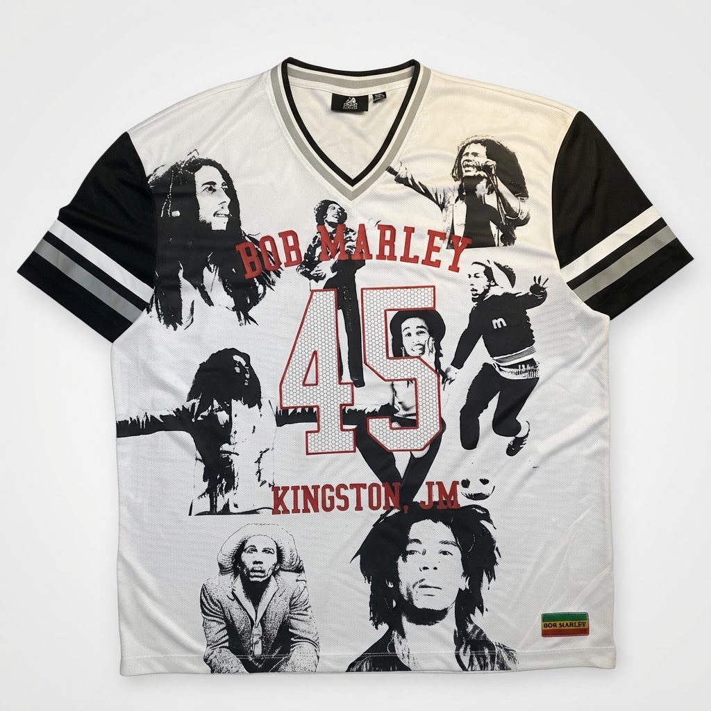 Maillot Graphic Jersey Bob Marley - Kingston JM 45