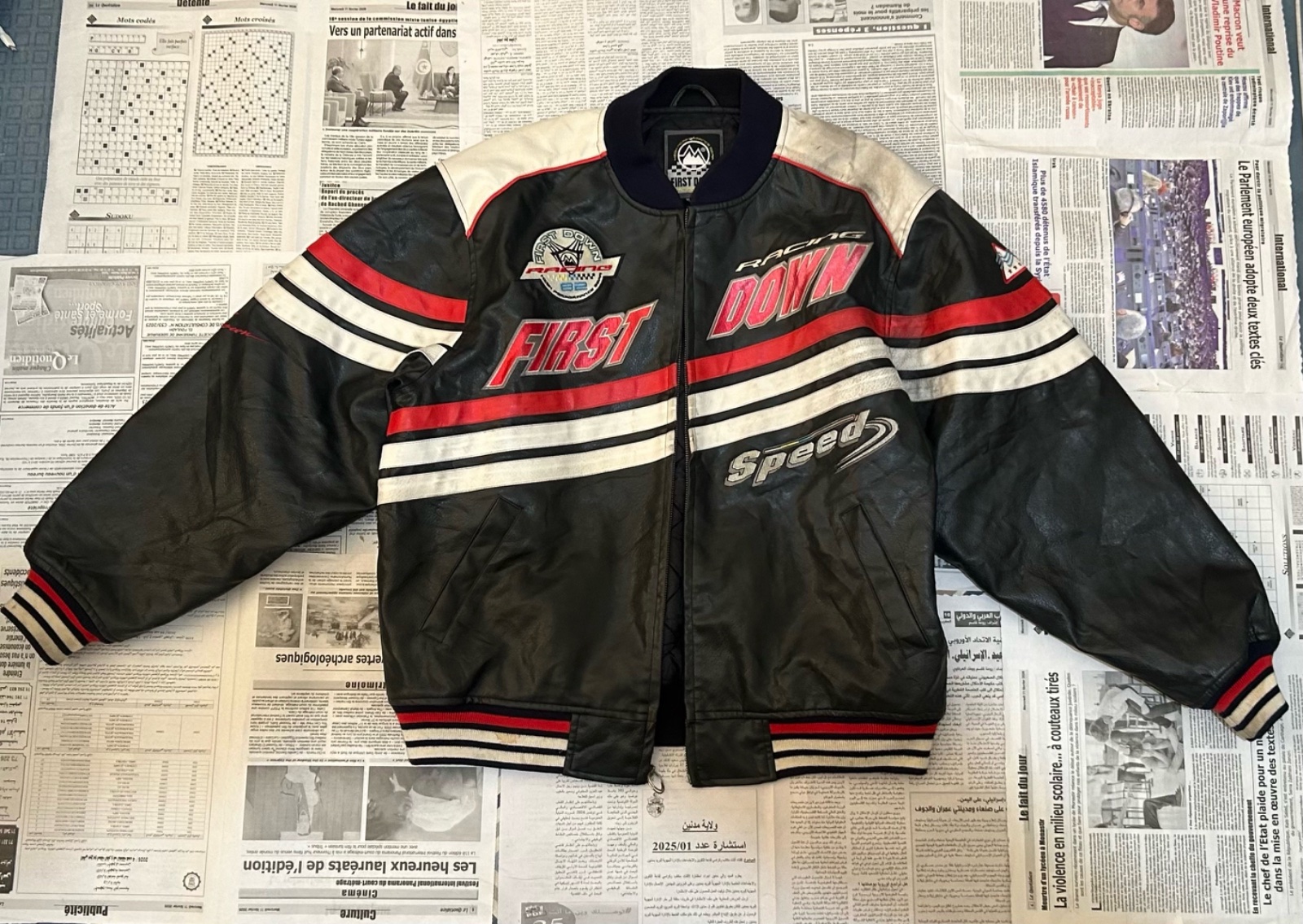 Veste Racing "First Down" Vintage 🏎️