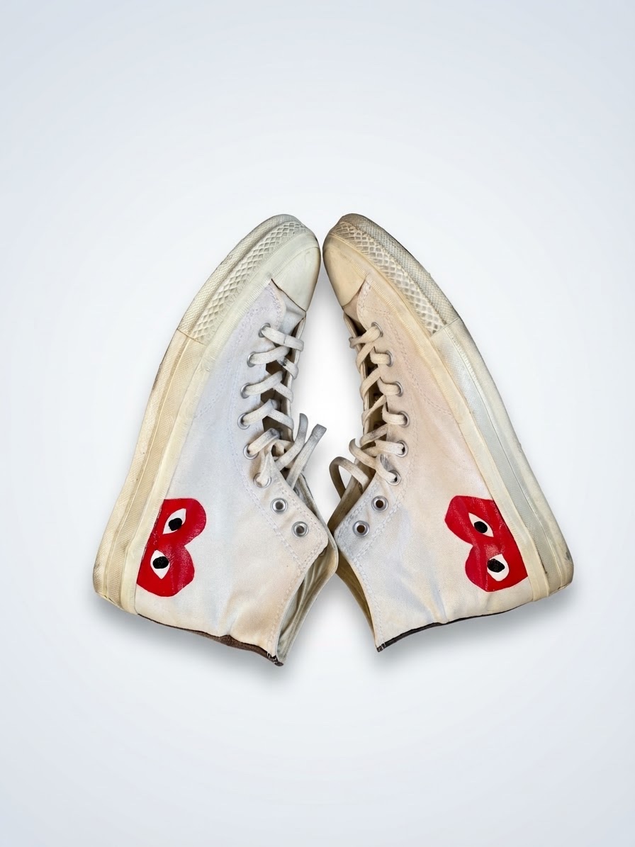 Converse x Comme des Garçons Play High Cream 👟