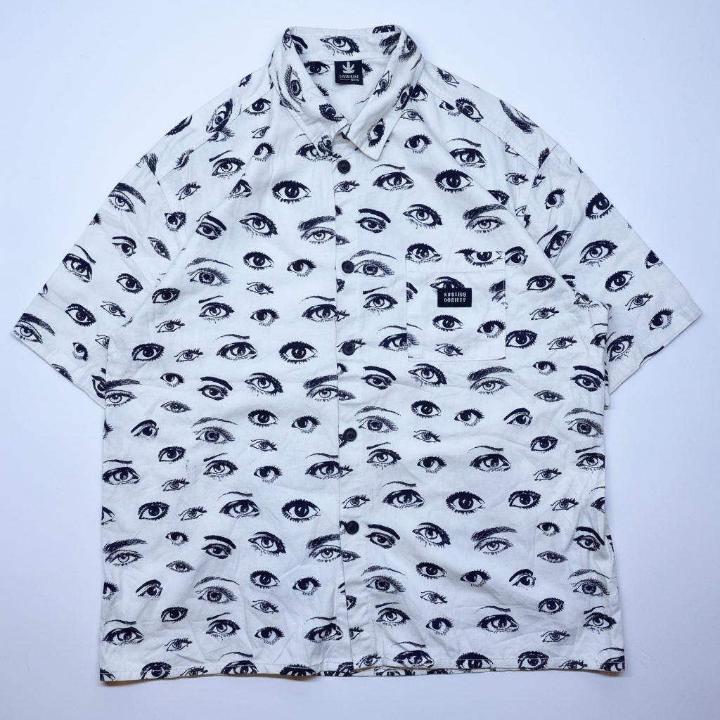 Chemise originale à motifs Yeux – Kaotiko BCN