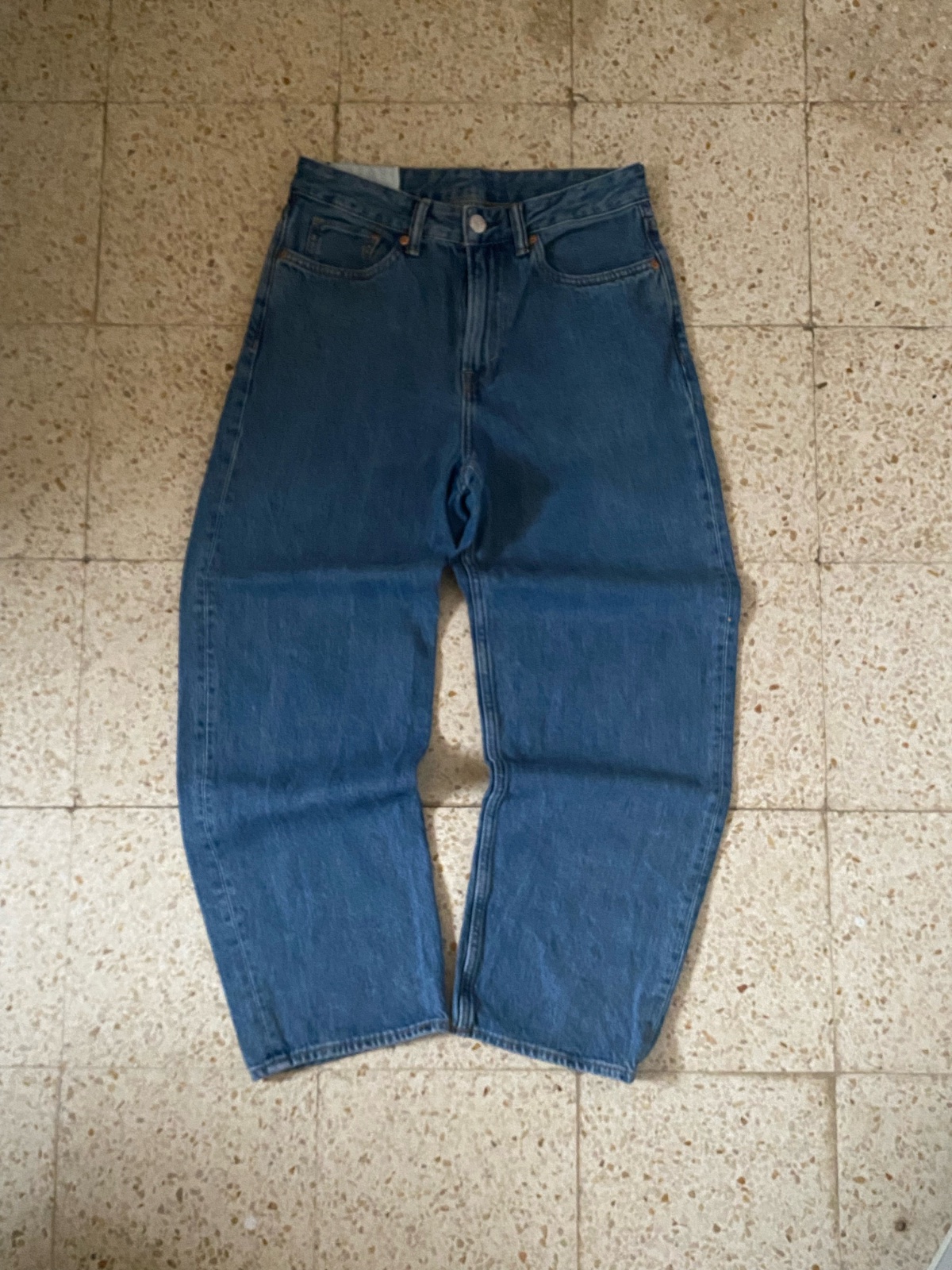 Jeans H&M Loose Fit (Bleu  Délavé)