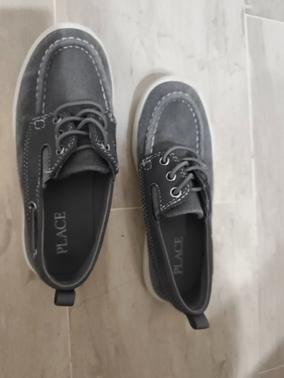 Mocassin gris enfant