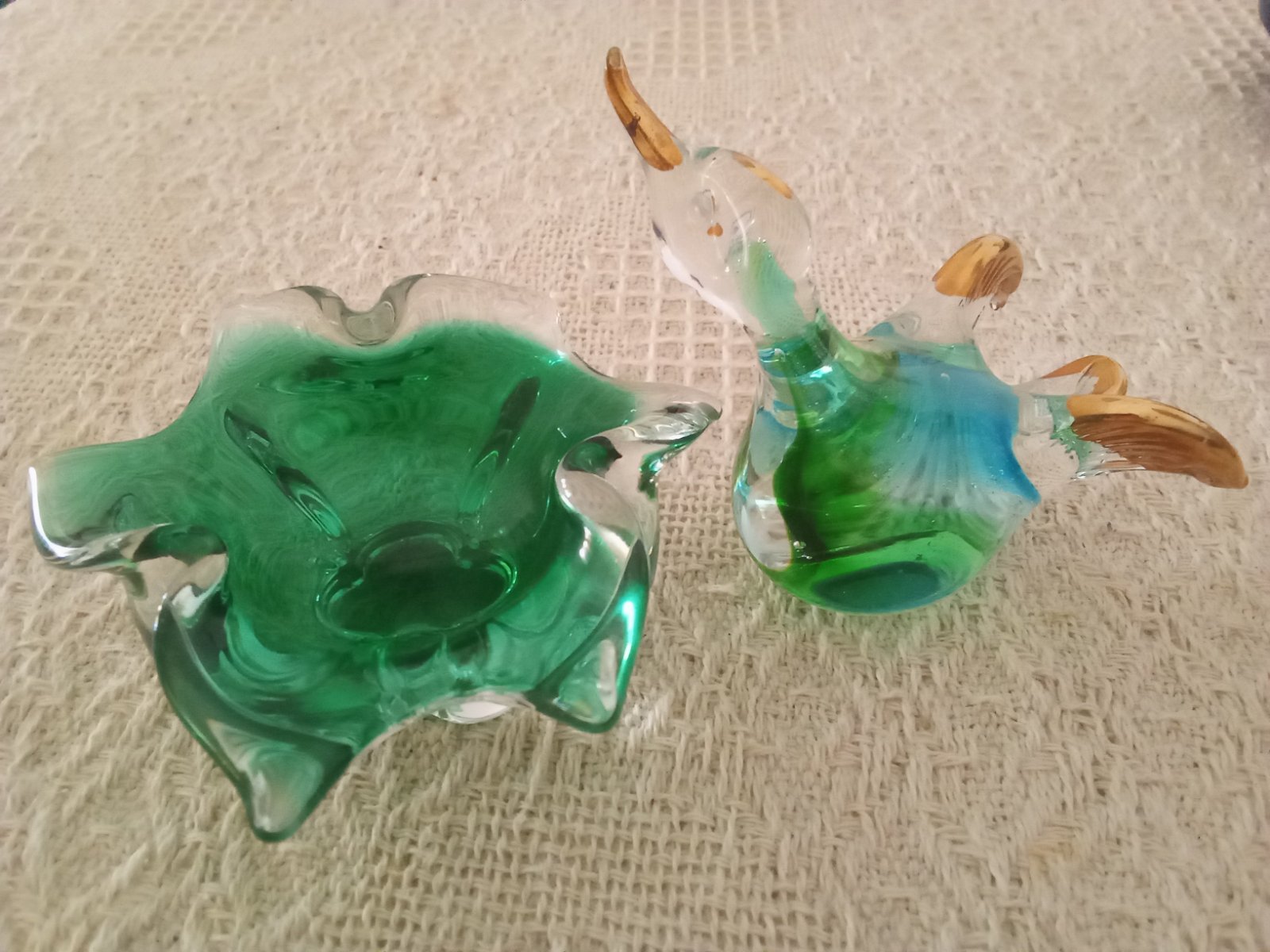 Lot 2 piéce verre de Murano venezia Made In Italy