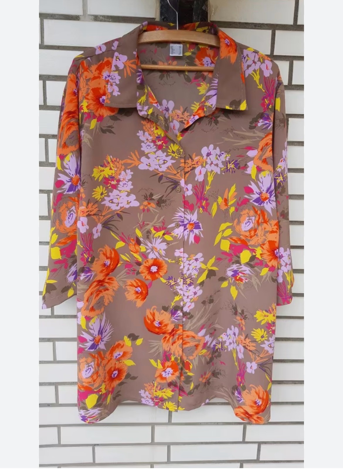 Chemise fleuri oversize taille 48 50