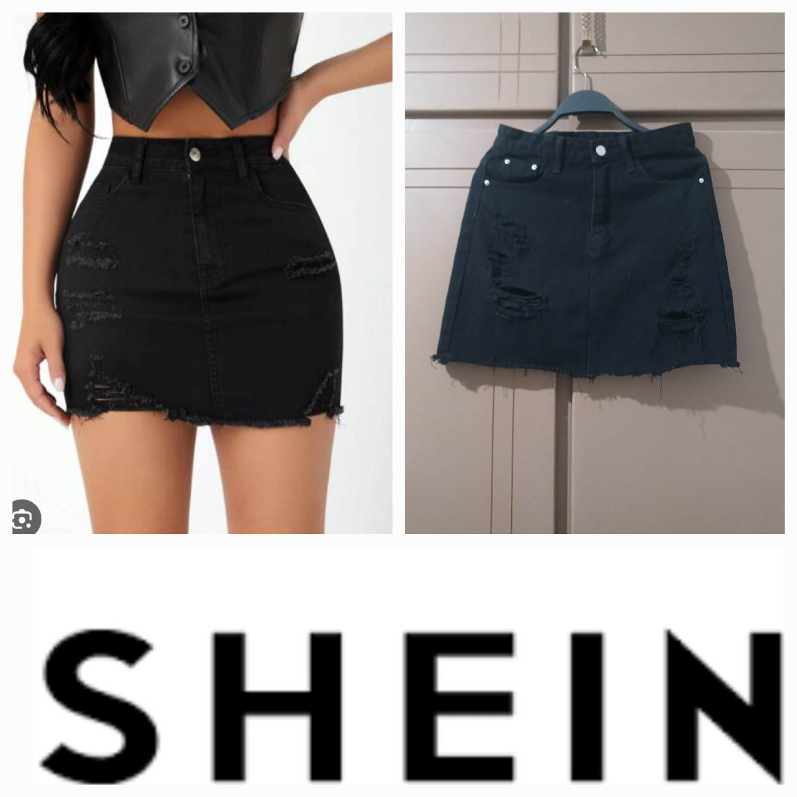 Jupe noir shein