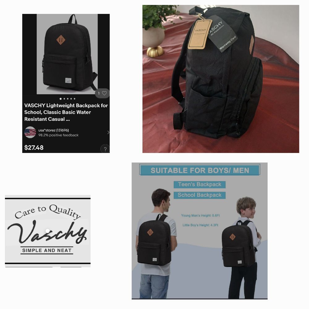 🎒 Sac à dos Vaschy – Pour homme & étudiant