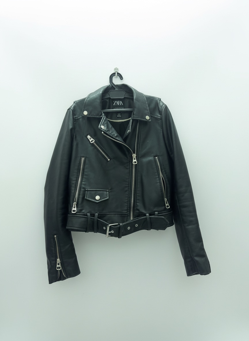 Veste cuire zara 