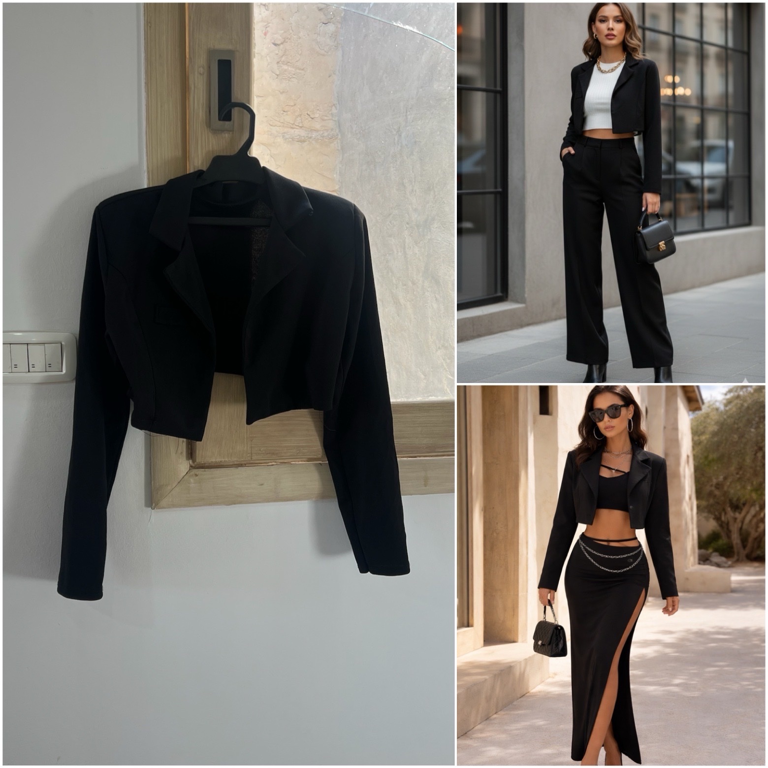 Blazer courte noire 🖤