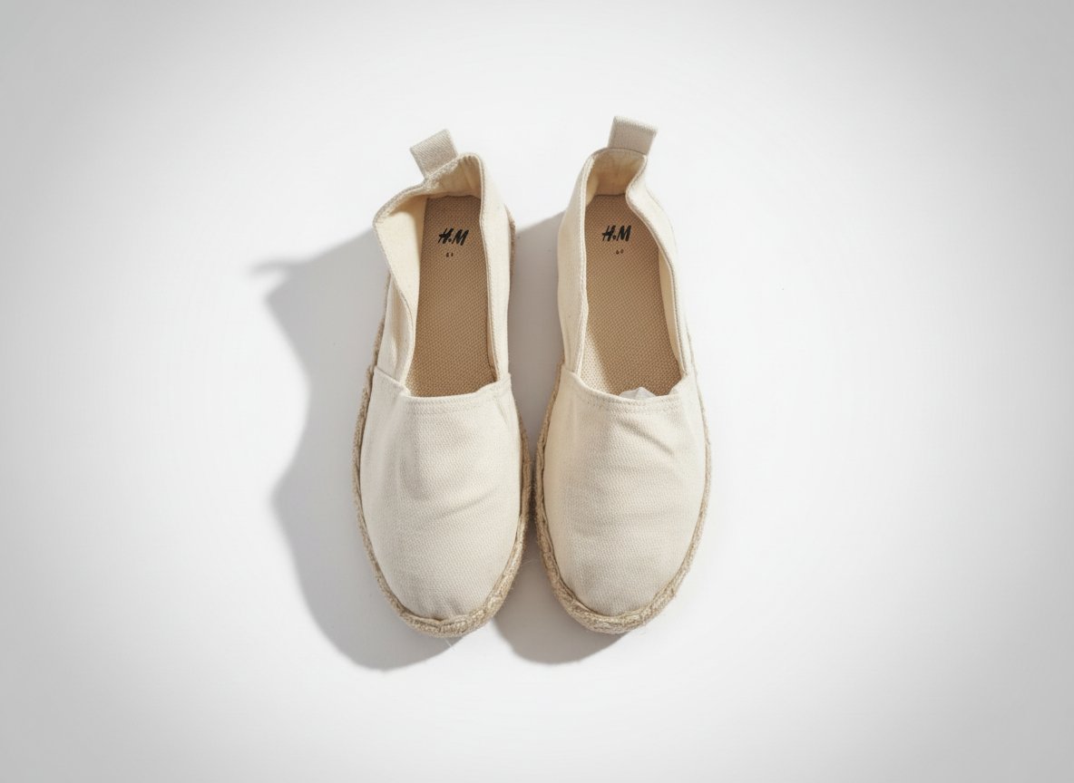 Espadrilles classique en toile beige 
