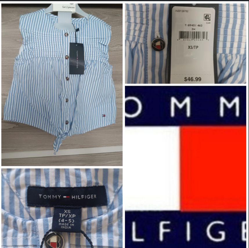 🩵Chemisier sans manches Tommy Hilfiger – Taille 4/5 ans🩵