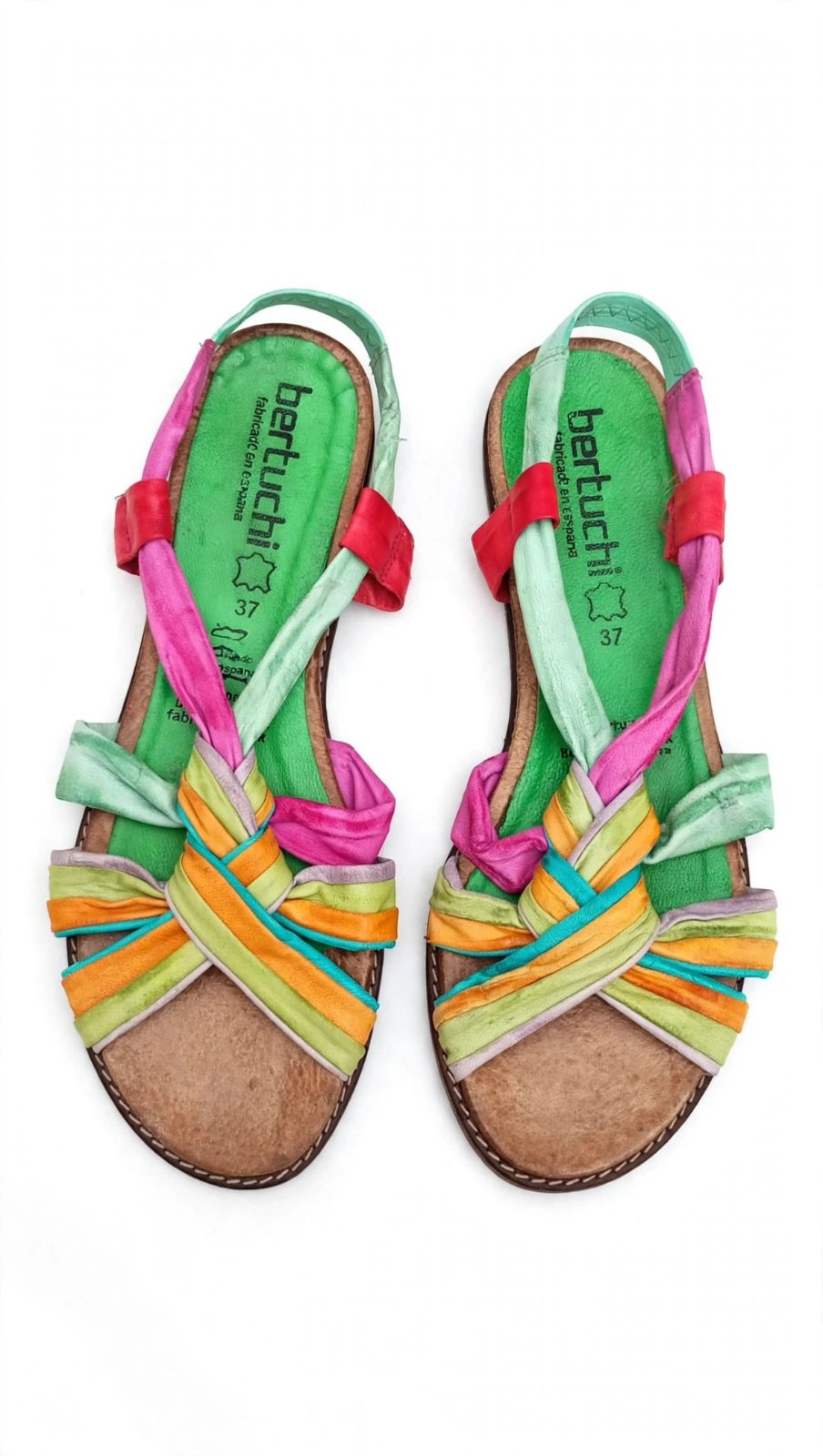 🌈BERTUCHI España🇪🇸Sandales Originale-Cuir 100%