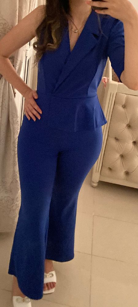 Outfit bleu royal