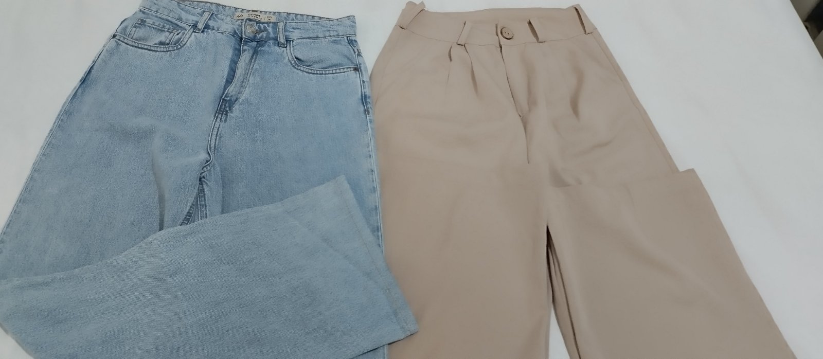 2 pantalons large 