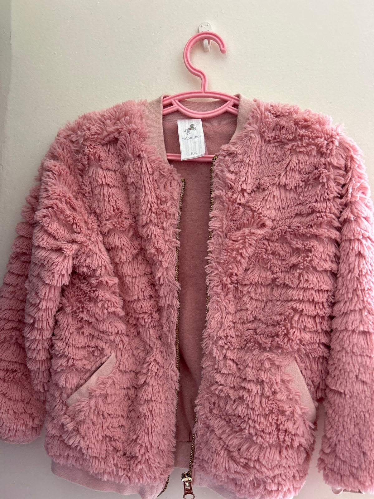 Veste velour rose