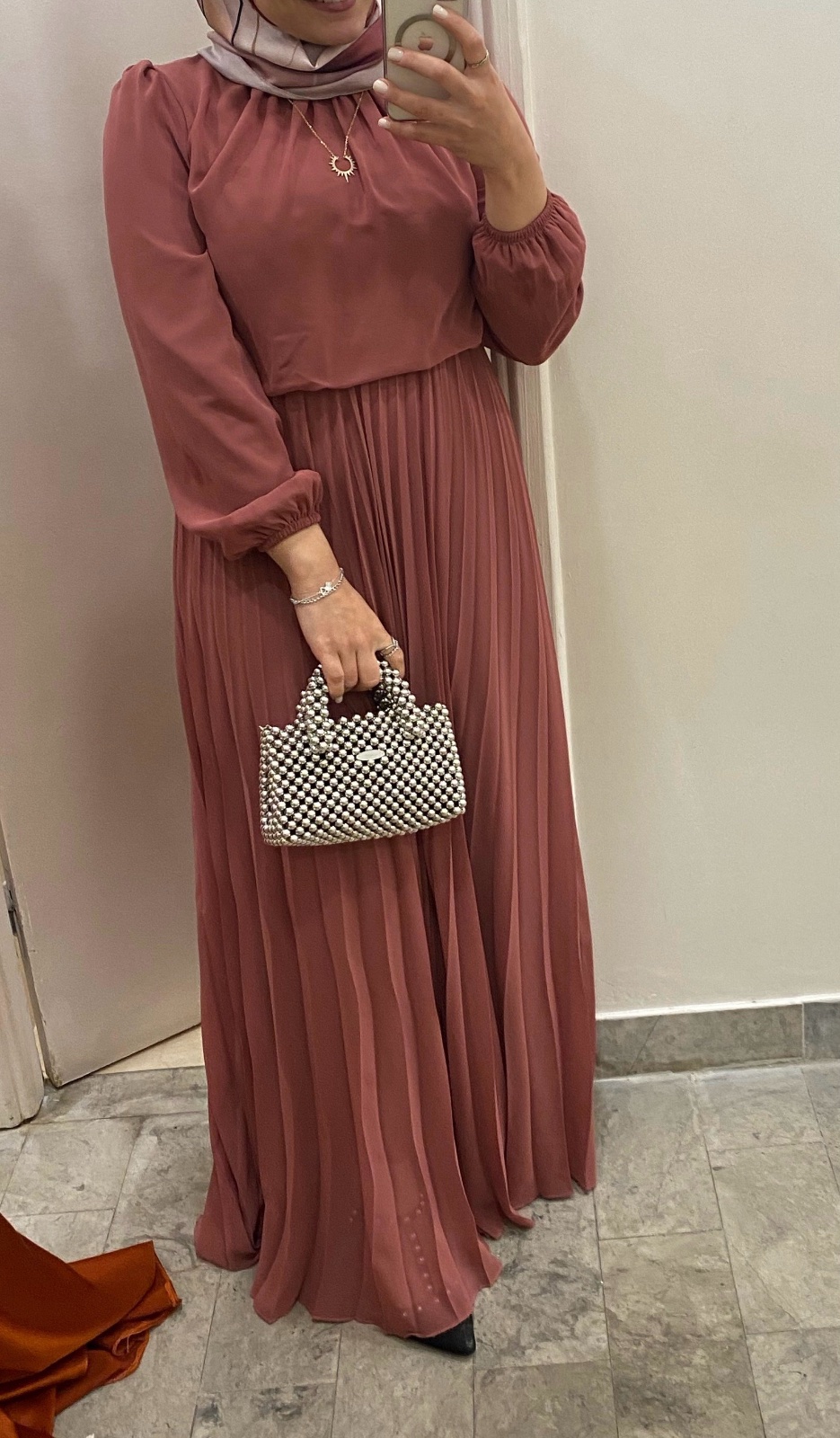 Robe soirée pour femme voilée  T42