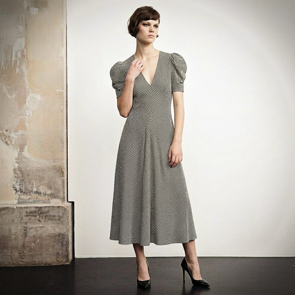 Robe longue Gingham ZARA – Neuve avec étiquette