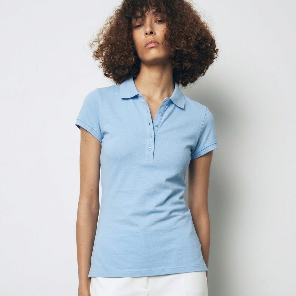 Polo bleu ciel
